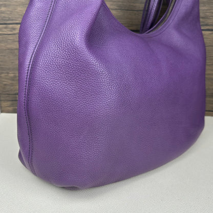 Large Soho Purple Leather Hobo Bag