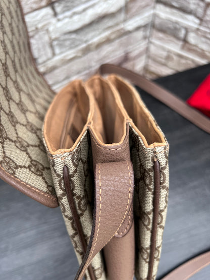 Vintage Sherry Line Crossbody Flap Bag