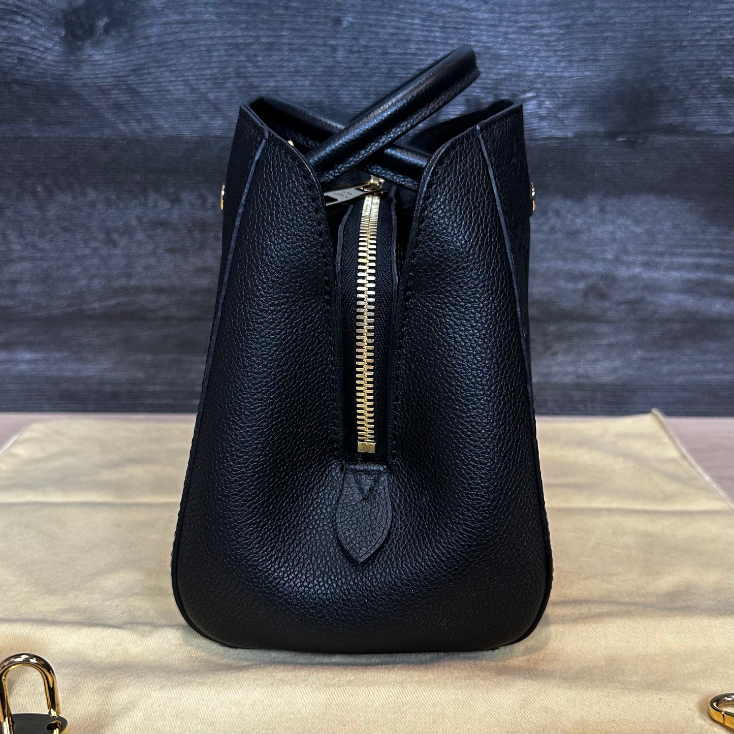 Montaigne BB Black Empreinte Leather