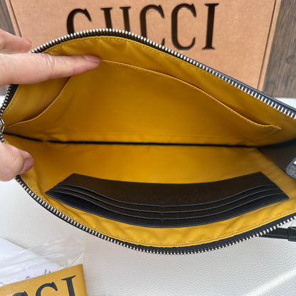 "Off The Grid" Econyl Wristlet Clutch Yellow