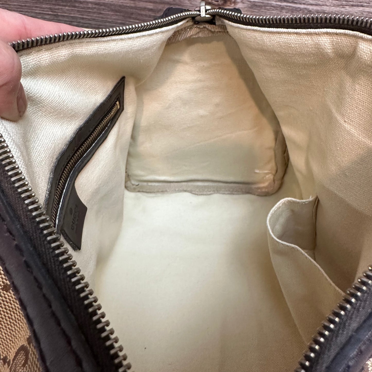 Vintage Web Boston Bag Dark Brown