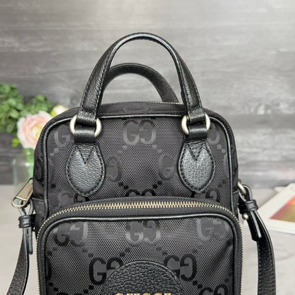 GG Black Econyl Off The Grid Crossbody Bag