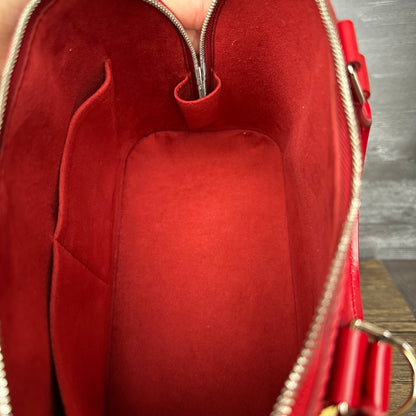 Coquelicot Epi Leather Alma PM