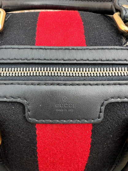 Navy Blue Boston Vintage Web Crossbody Bag