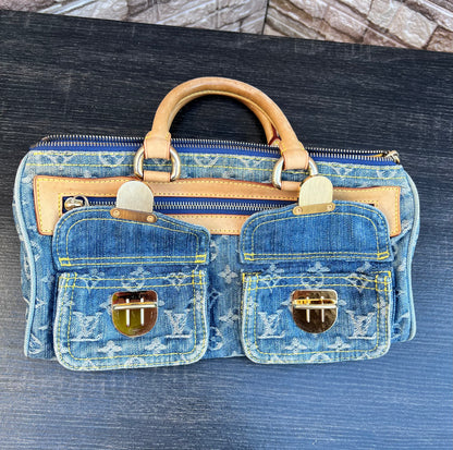 Blue Denim Neo Speedy Bag