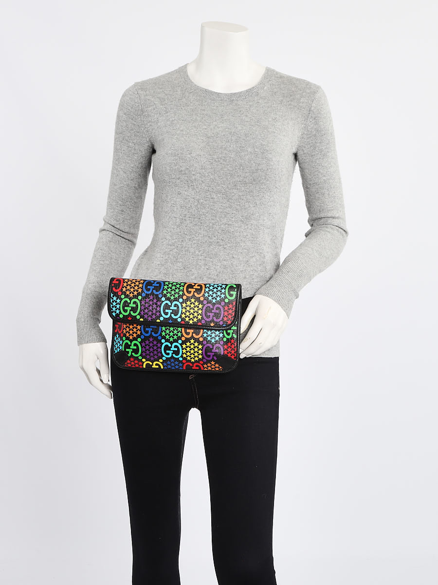 GG Supreme Coated Canvas Psychedelic Belt Bag