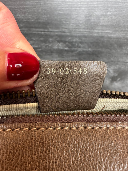 Vintage Gucci Sherry Line Web Boston Bag
