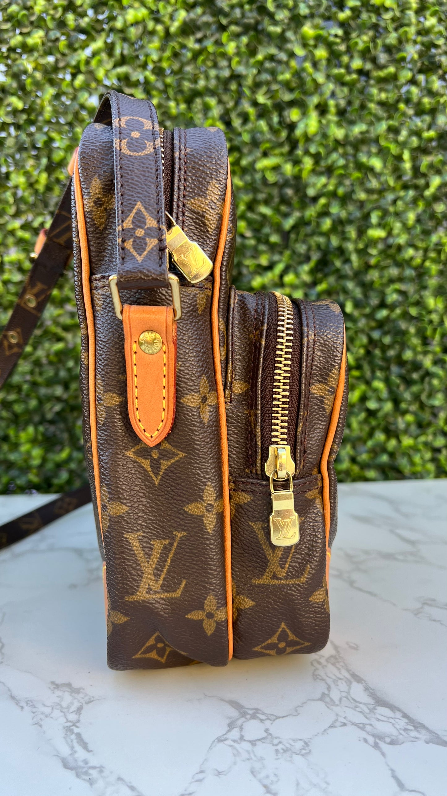 Amazone Monogram Canvas Crossbody Bag