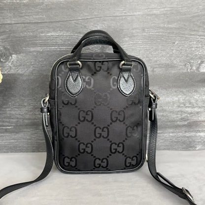 GG Black Econyl Off The Grid Crossbody Bag