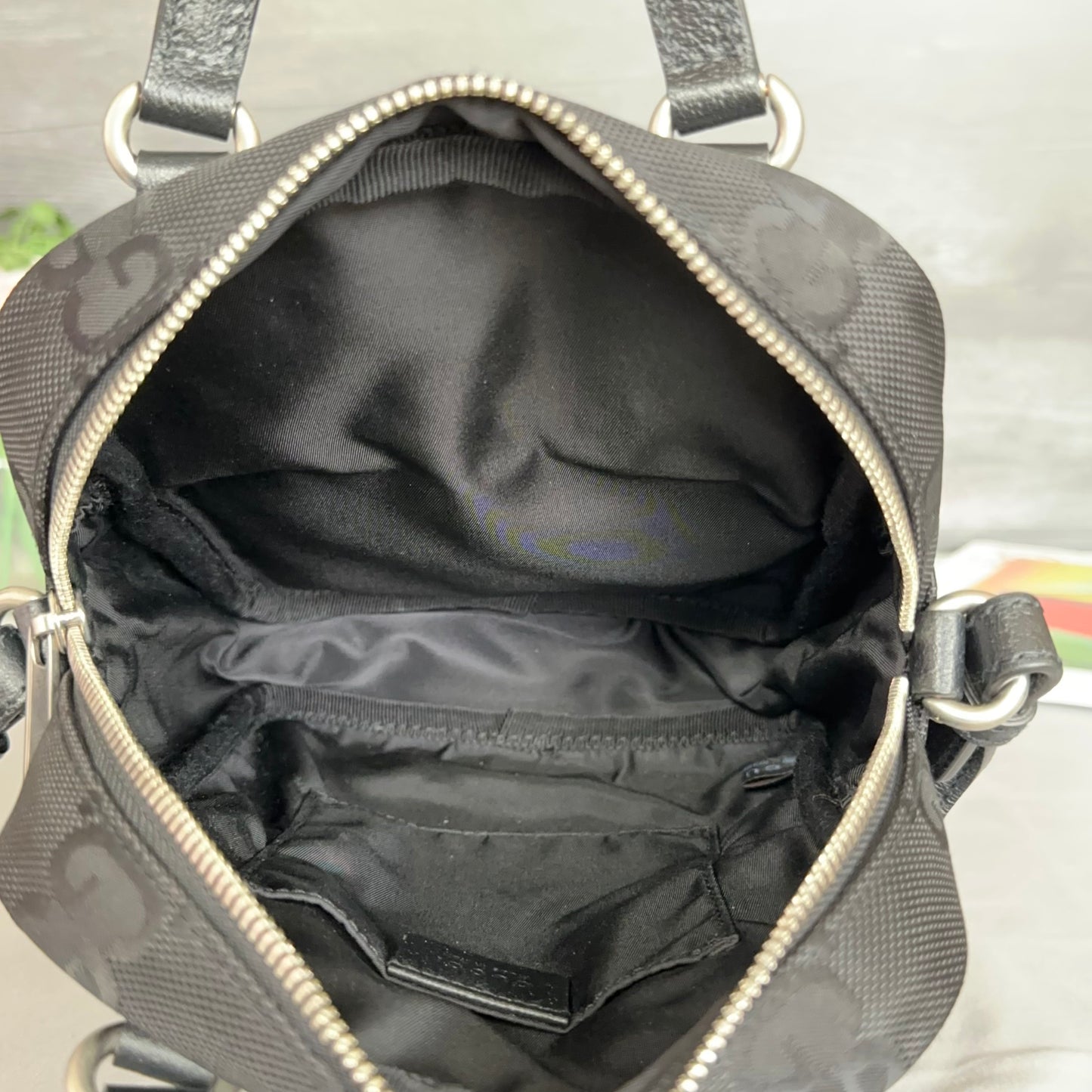 GG Black Econyl Off The Grid Crossbody Bag