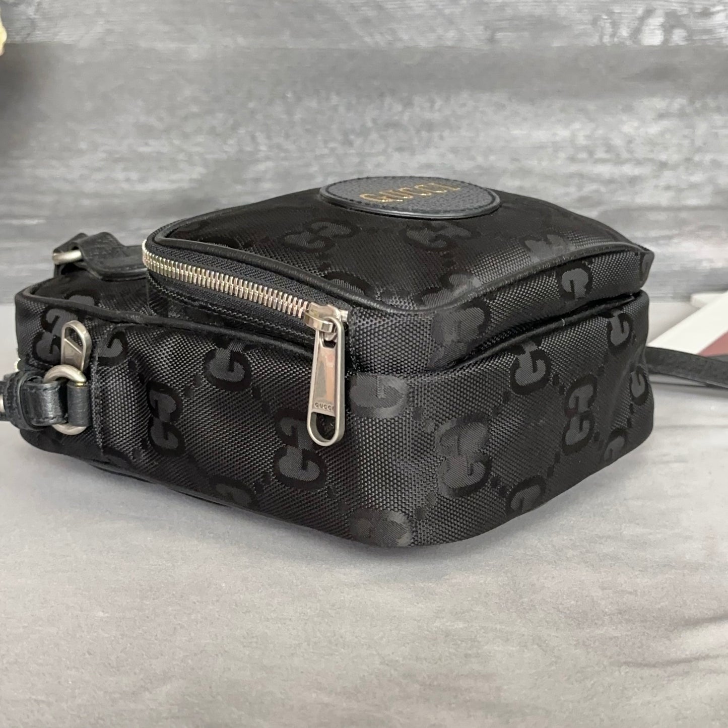 GG Black Econyl Off The Grid Crossbody Bag