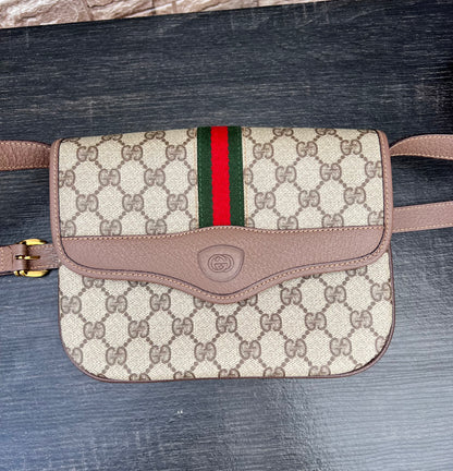 Vintage Sherry Line Crossbody Flap Bag