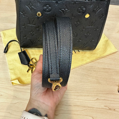 Montaigne BB Black Empreinte Leather