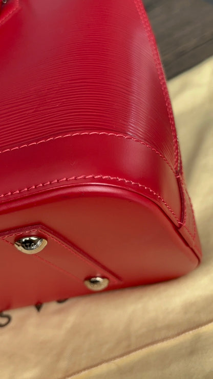 Coquelicot Epi Leather Alma PM