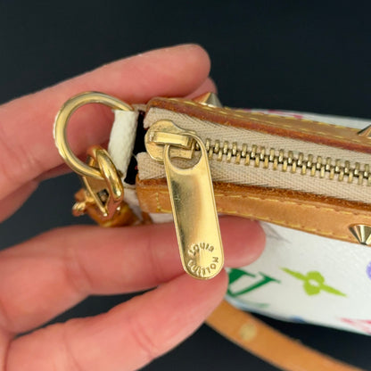 Limited Edition White Multicolore Pochette Accessories