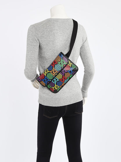 GG Supreme Coated Canvas Psychedelic Belt Bag