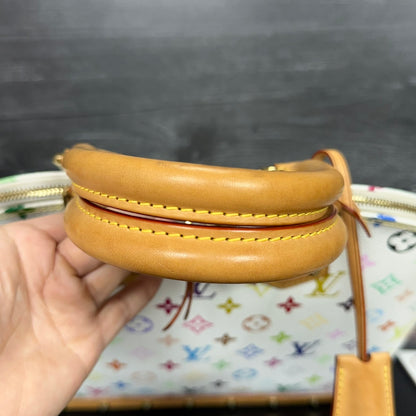Louis Vuitton Limited Edition Alma GM White Multicolore