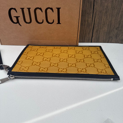"Off The Grid" Econyl Wristlet Clutch Yellow