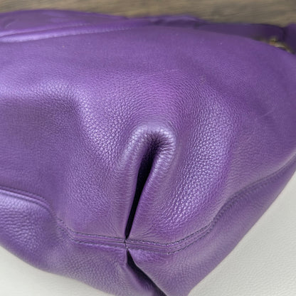 Large Soho Purple Leather Hobo Bag