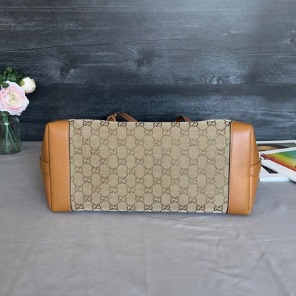 GG Craft Tote Medium Brown with Pouch