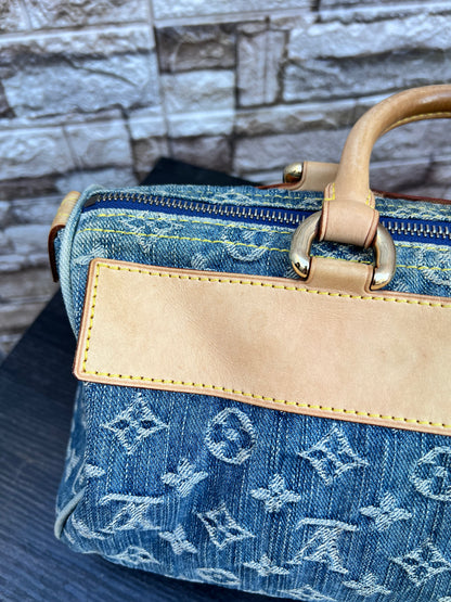 Blue Denim Neo Speedy Bag