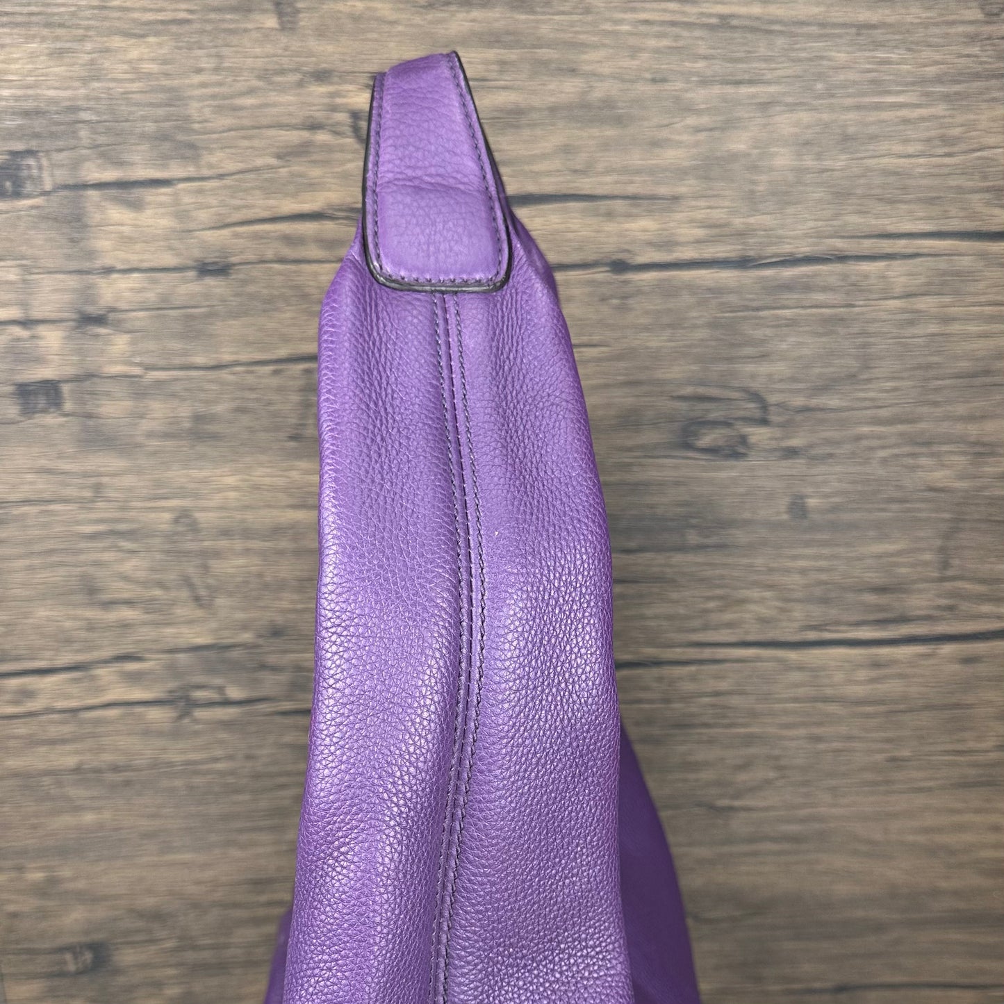 Large Soho Purple Leather Hobo Bag