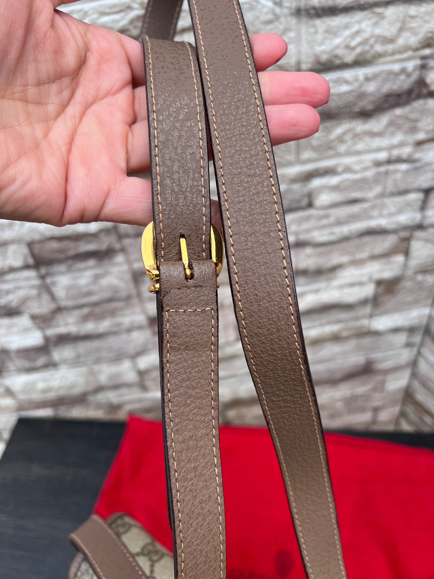 Vintage Sherry Line Crossbody Flap Bag