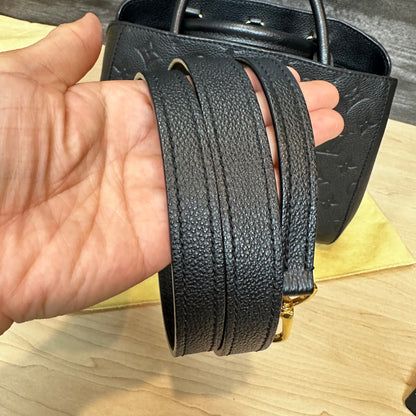 Montaigne BB Black Empreinte Leather