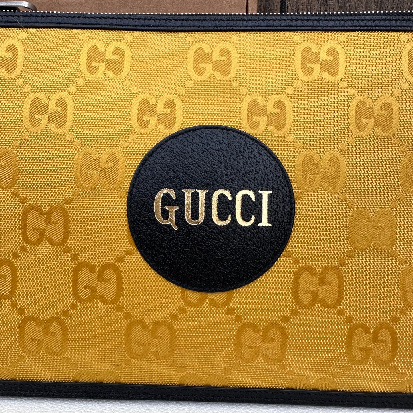"Off The Grid" Econyl Wristlet Clutch Yellow