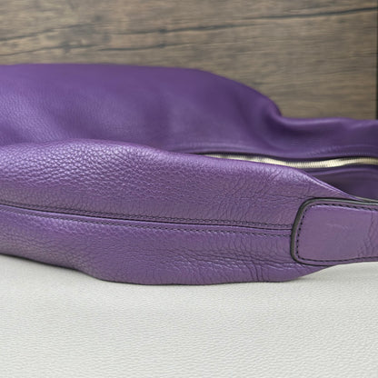 Large Soho Purple Leather Hobo Bag