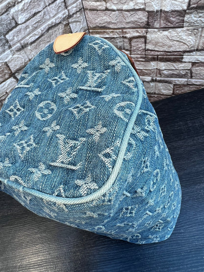 Blue Denim Neo Speedy Bag