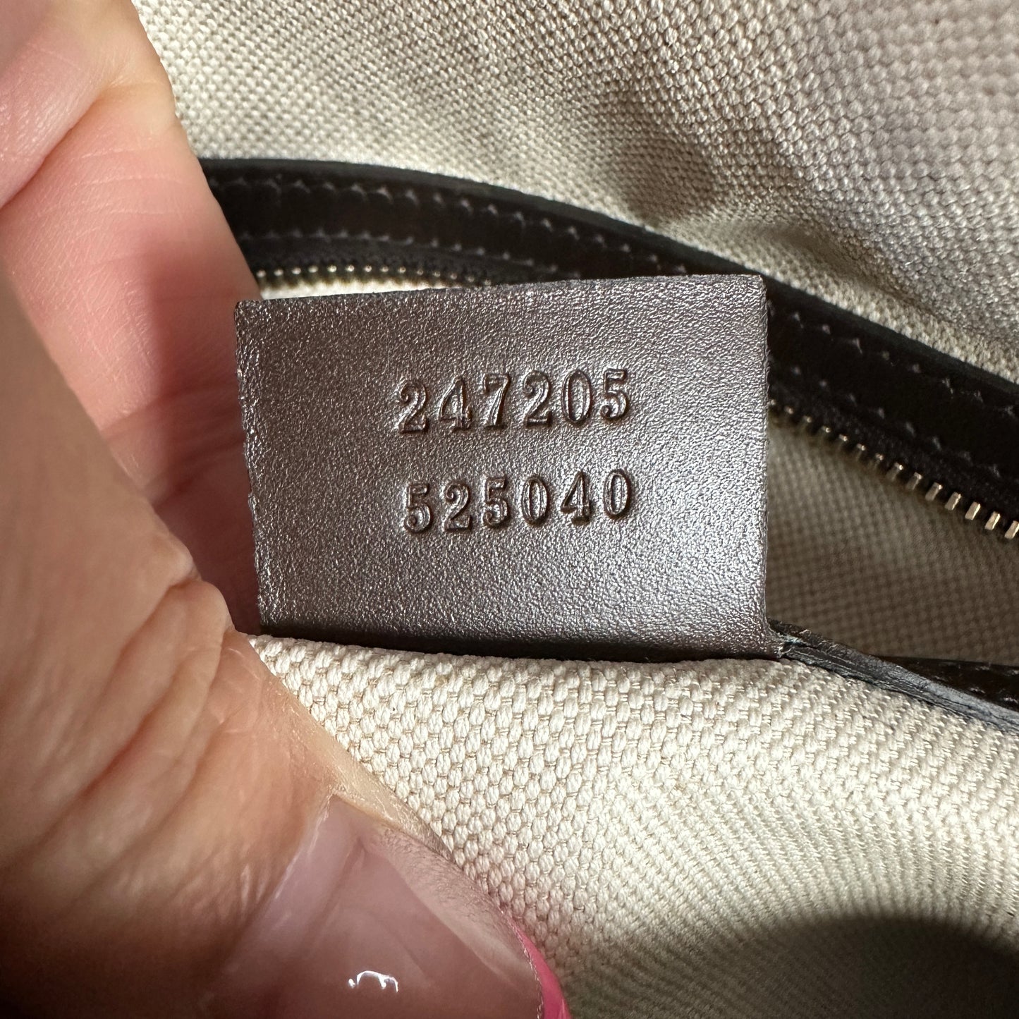 Gucci Vintage Web Dark Brown Medium Boston Bag