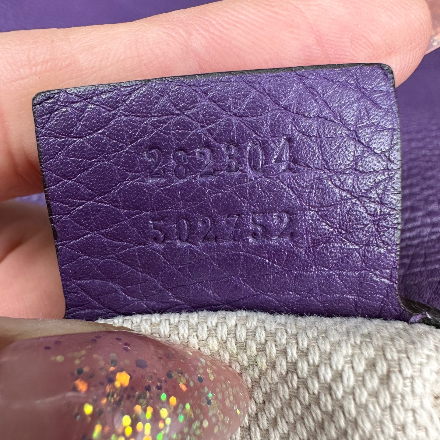 Large Soho Purple Leather Hobo Bag