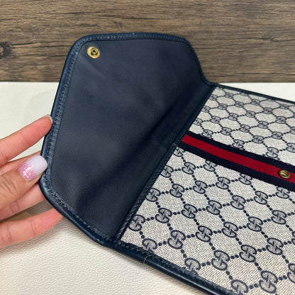 Vintage GG Envelope Coated Canvas Clutch