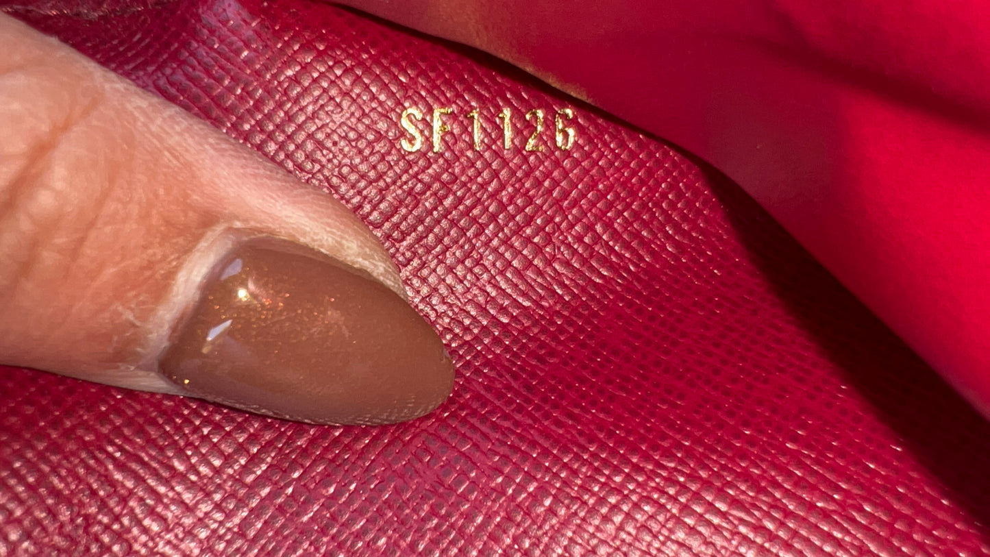 Adele Monogram Canvas Wallet Fuchsia