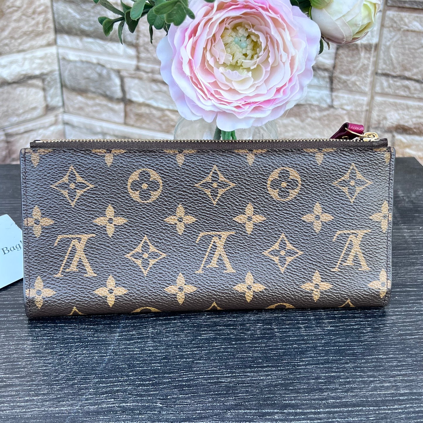 Adele Fuchsia Monogram Canvas Wallet