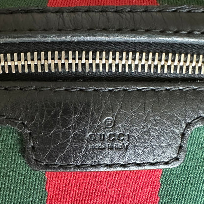 Vintage Web boston bag in black Leather