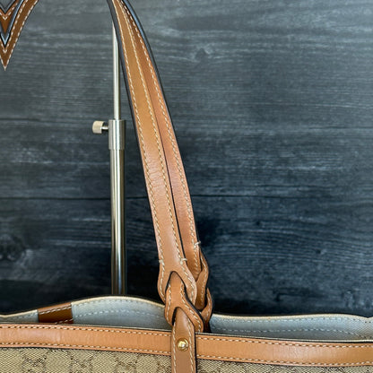 GG Craft Tote Medium Brown with Pouch