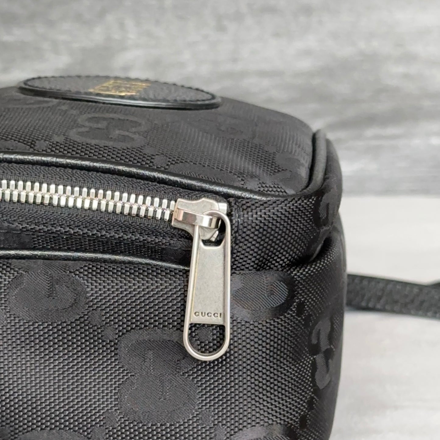 GG Black Econyl Off The Grid Crossbody Bag