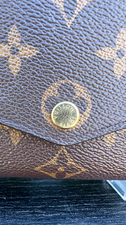 Sarah Monogram Wallet New Model with Wallet to Clutch