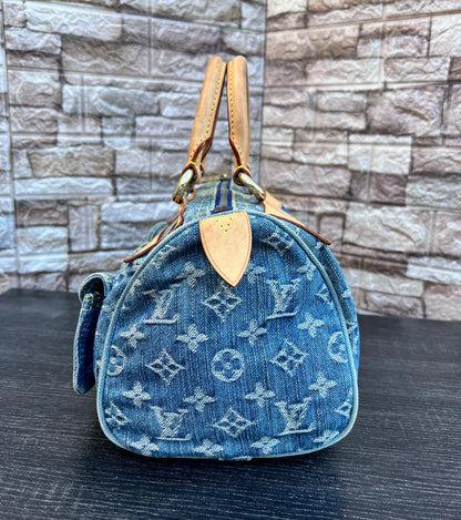 Blue Denim Neo Speedy Bag