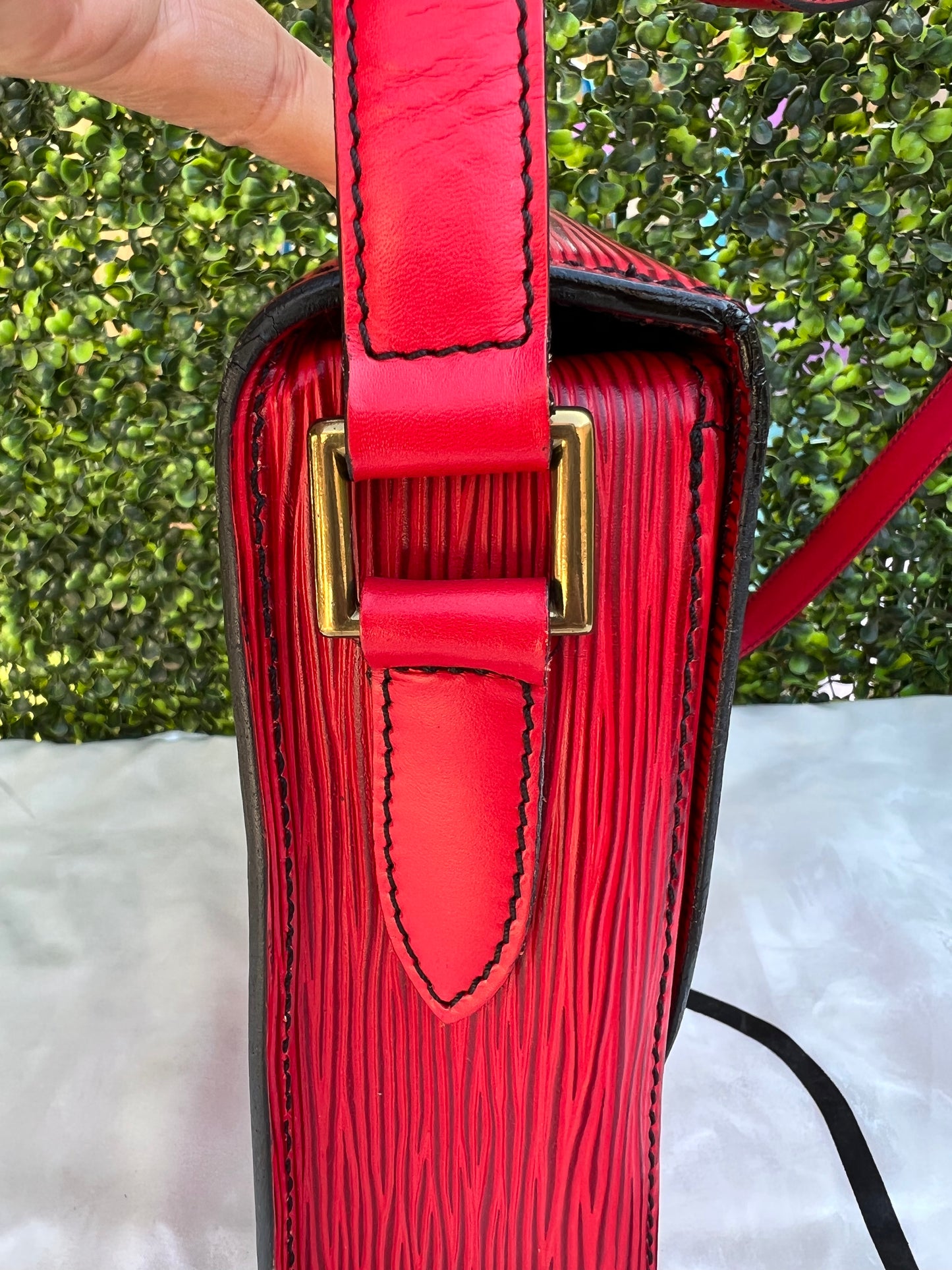 Saint Cloud GM Red Epi Crossbody Bag
