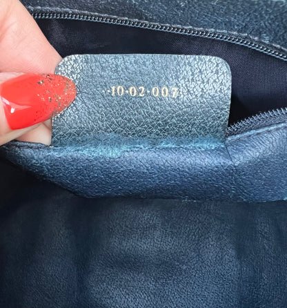 Vintage GG Supreme Navy Blue Boston Bag