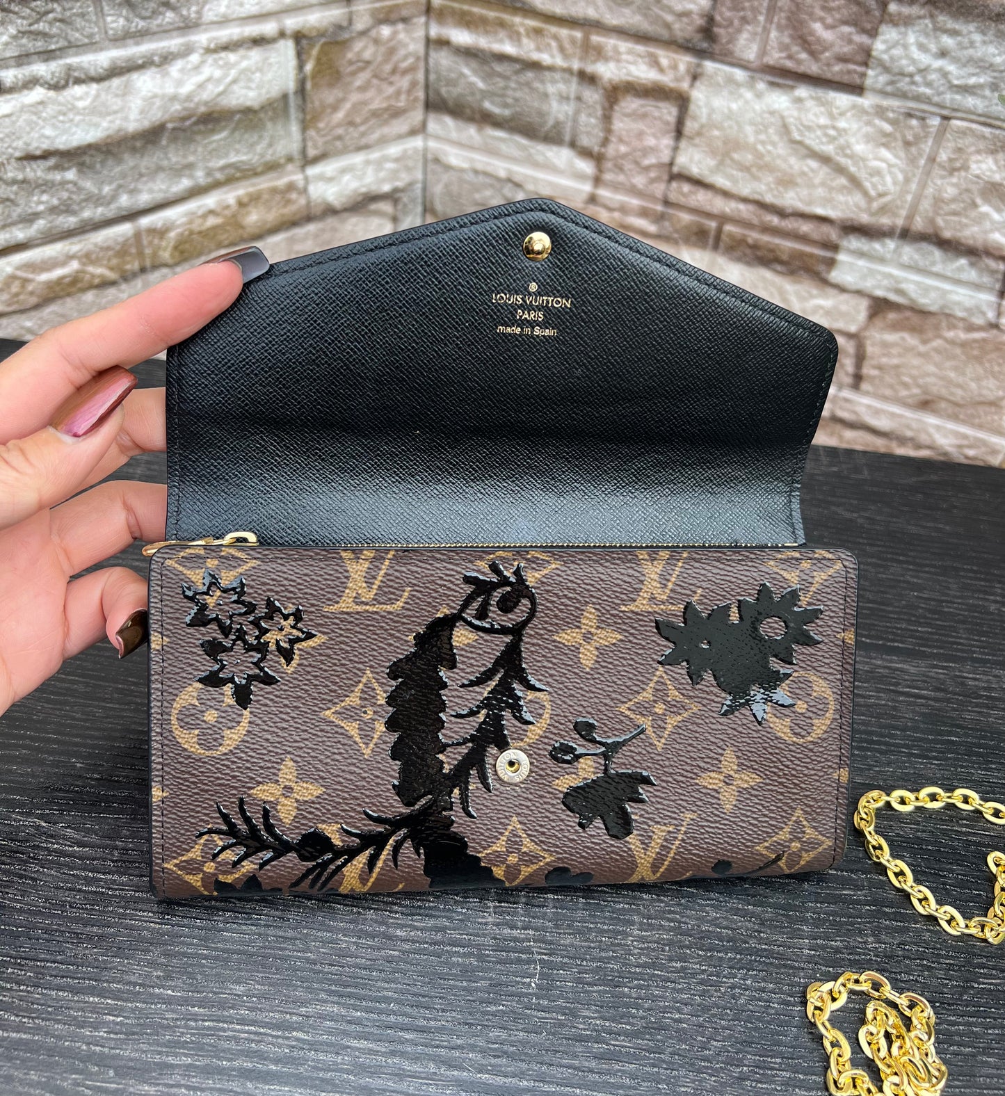 Limited Edition Blossom Noir Sarah Wallet