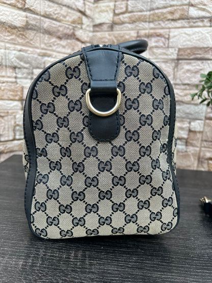 Navy Blue Boston Vintage Web Crossbody Bag