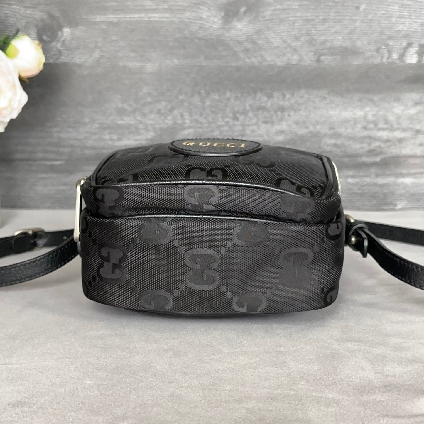 GG Black Econyl Off The Grid Crossbody Bag