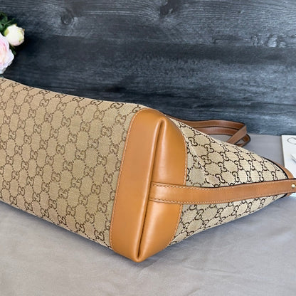 GG Craft Tote Medium Brown with Pouch