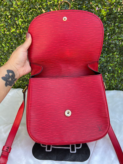 Saint Cloud GM Red Epi Crossbody Bag