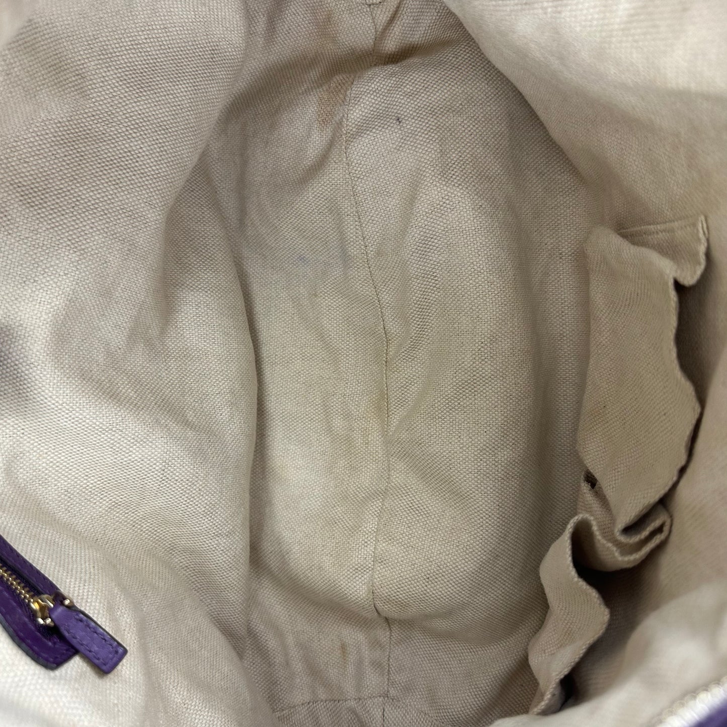 Large Soho Purple Leather Hobo Bag