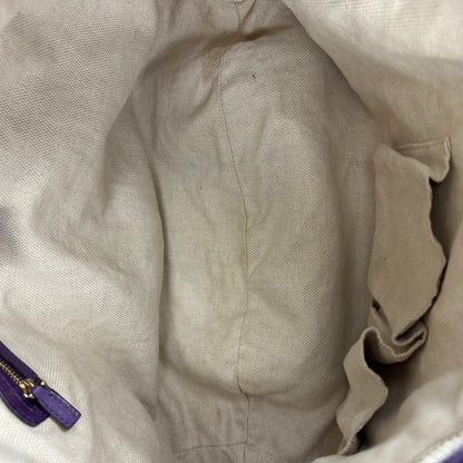 Large Soho Purple Leather Hobo Bag